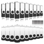 128MB Flash Drive 100 Pack, USB 2.0 Memory Stick with Lanyards
