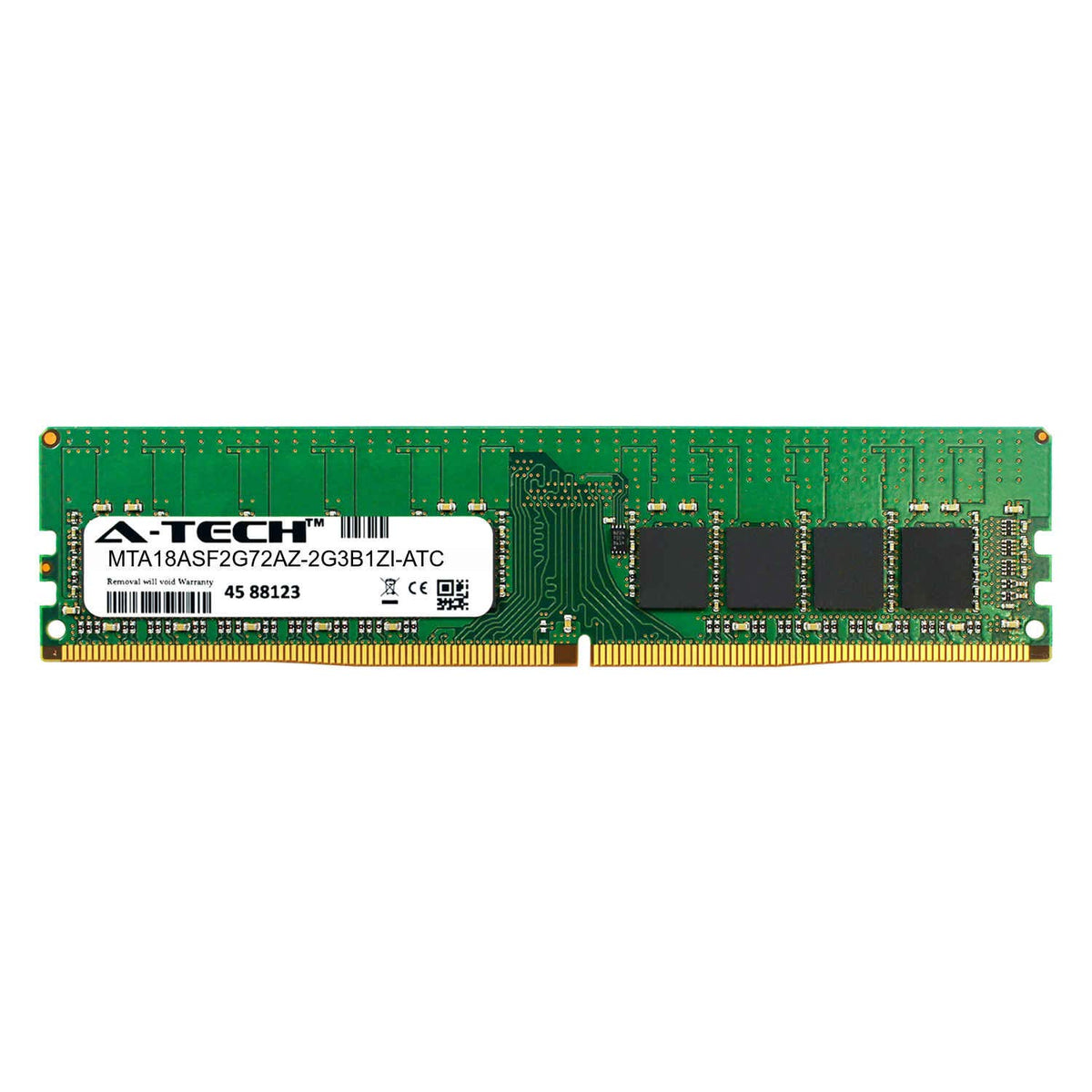 A-Tech 16GB Replacement for Micron MTA18ASF2G72AZ-2G3B1ZI - DDR4 2400MHz PC4-19200 ECC Unbuffered UDIMM 2rx8 1.2v - Single Server Memory Ram Stick (MTA18ASF2G72AZ-2G3B1ZI-ATC)