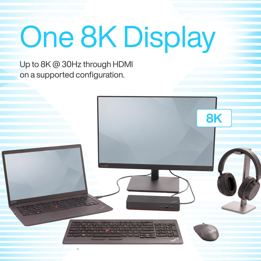 40B00300US Thinkpad Docking Station USB C, 4K Lenovo Thunderbolt 4 Dock