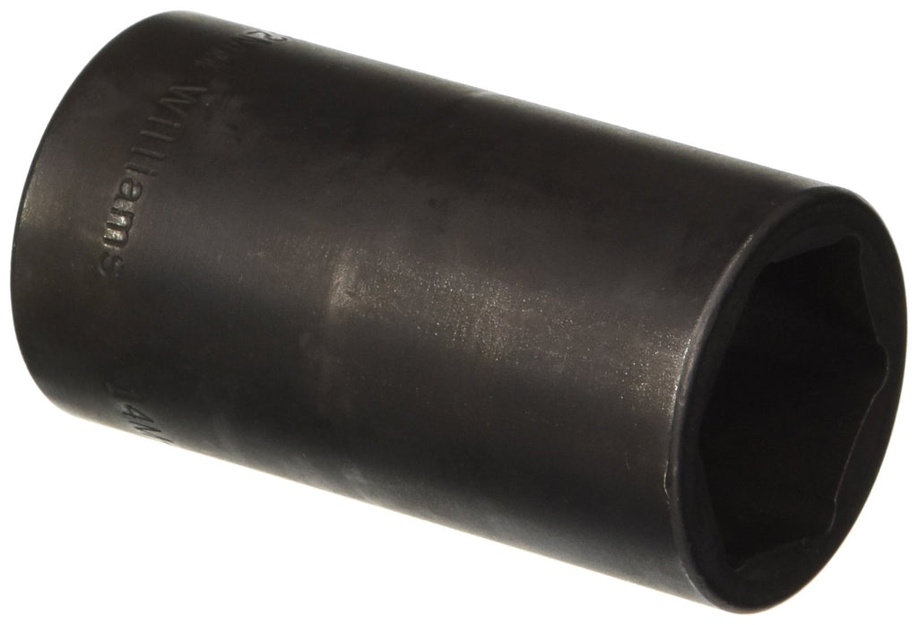 Williams JHWWS-1419RC SUPERTORQUE 19-Piece 1/2-Inch Drive SAE Deep Impact 6 Point Socket Set, Black Industrial Finish, Designed for Maximum Engagement on 6-Point Fasteners