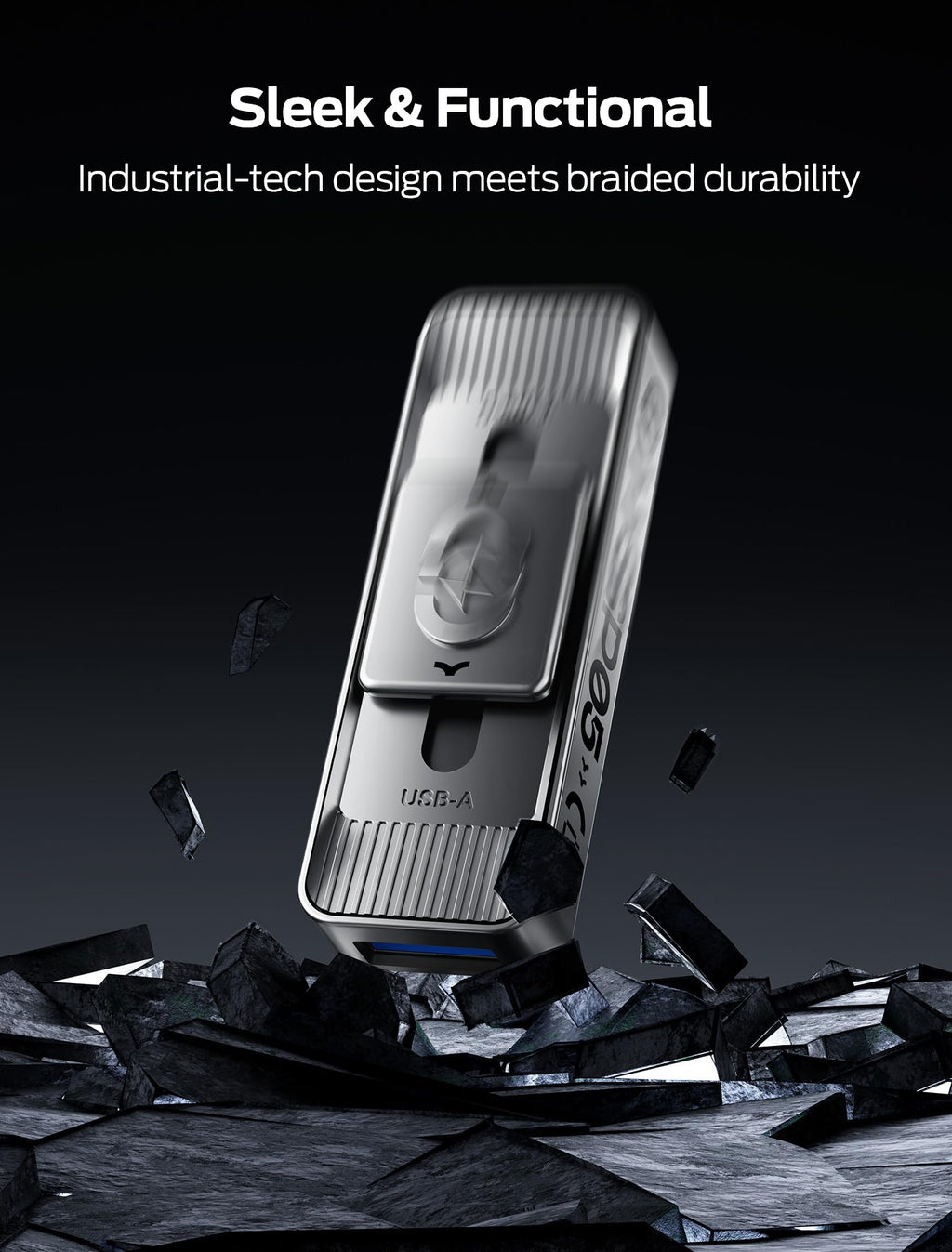 MOVE SPEED 1TB USB Drives, ThumbDrive with Dual Ports & Push-Pull Design — 560MB/s Read Speed, Type C + USB 3.2 Drive for iPhone 15/16/17/18Android/Mac