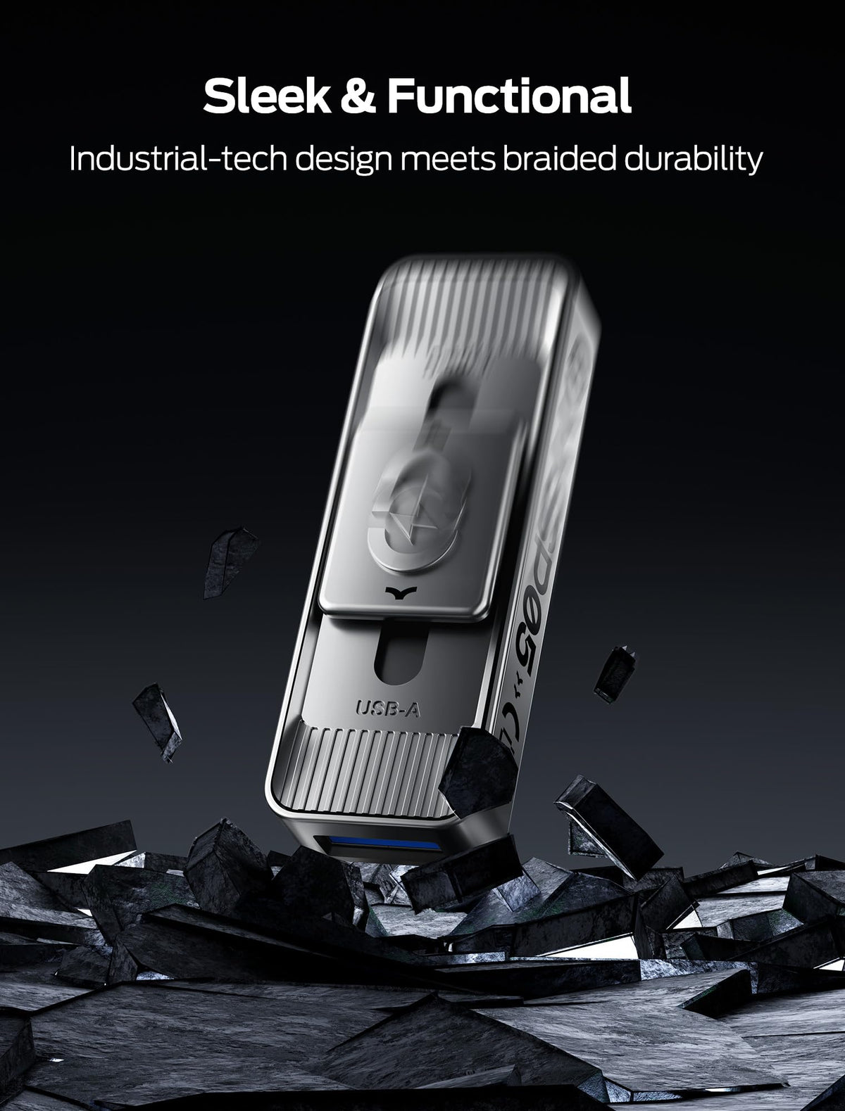 MOVE SPEED 1TB USB Drives, ThumbDrive with Dual Ports & Push-Pull Design — 560MB/s Read Speed, Type C + USB 3.2 Drive for iPhone 15/16/17/18Android/Mac