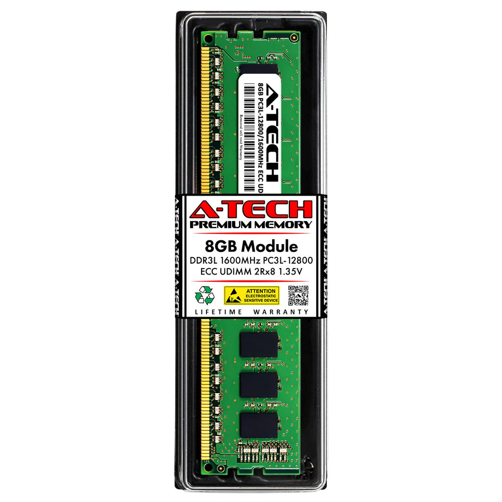 A-Tech Server 32GB Kit (4 x 8GB) 2Rx8 PC3L-12800E DDR3 1600MHz ECC Unbuffered UDIMM 240-Pin Dual Rank DIMM 1.35V Workstation Server Memory RAM Upgrade Stick Modules (A-Tech Enterprise Series)