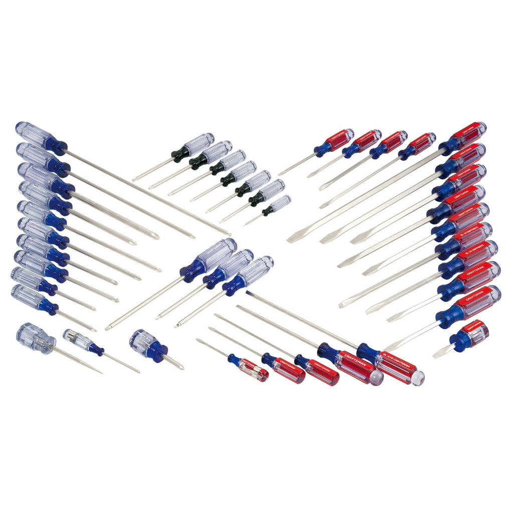 CRAFTSMAN Screwdriver Set, Phillips, Slotted, Torx, Acetate Handle, 42 Pieces (CMHT65300)