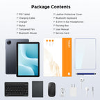 P10 Android 16 Tablet, 10 Inch Tablet, 48GB RAM+128GB ROM/2TB TF, Gemini AI, 90Hz Display, 7000mAh, OTG, 5G WiFi, Face ID, OTG, GPS, 3.5mm Jack, Widevine L1, Tablets with Keyboard