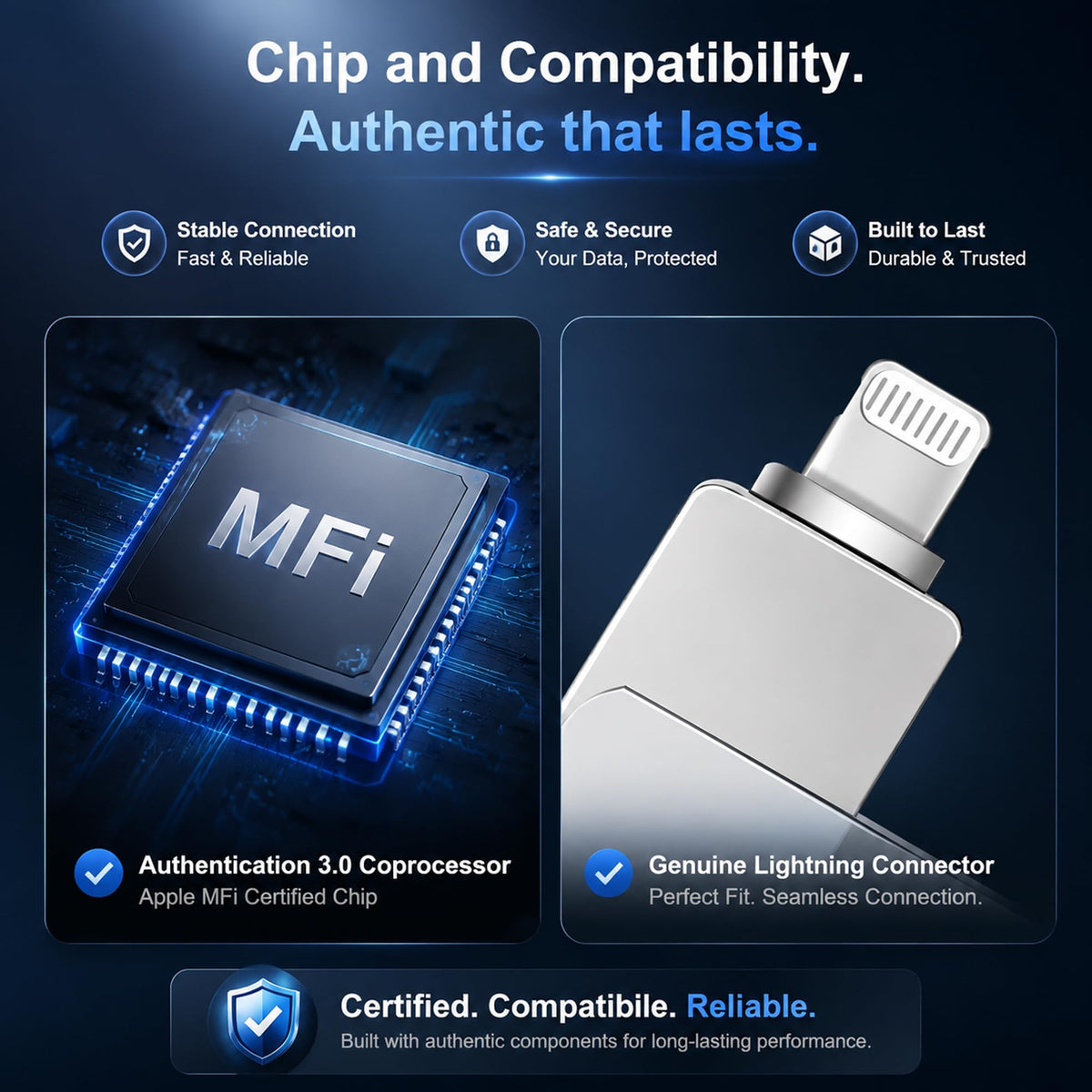 True Capacity 512GB Apple MFi Certified Photo Stick Flash Drive for iPhone
