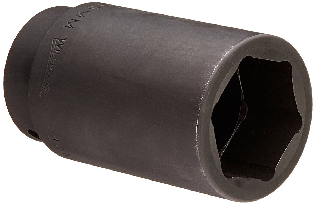 Williams JHWWS-1419RC SUPERTORQUE 19-Piece 1/2-Inch Drive SAE Deep Impact 6 Point Socket Set, Black Industrial Finish, Designed for Maximum Engagement on 6-Point Fasteners