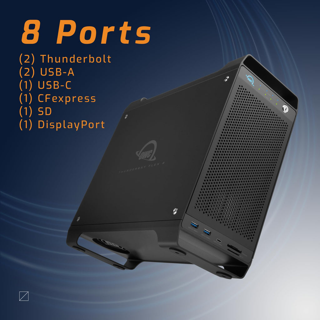 OWC ThunderBay Flex 8 0TB Storage/Dock/PCIe Expansion Enclosure
