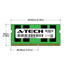 A-Tech 16GB RAM Compatible for Acer Aspire 5 A515-45 Slim Laptop | DDR4 3200MHz PC4-25600 SODIMM 1.2V 260-Pin Non-ECC SO-DIMM Memory Upgrade