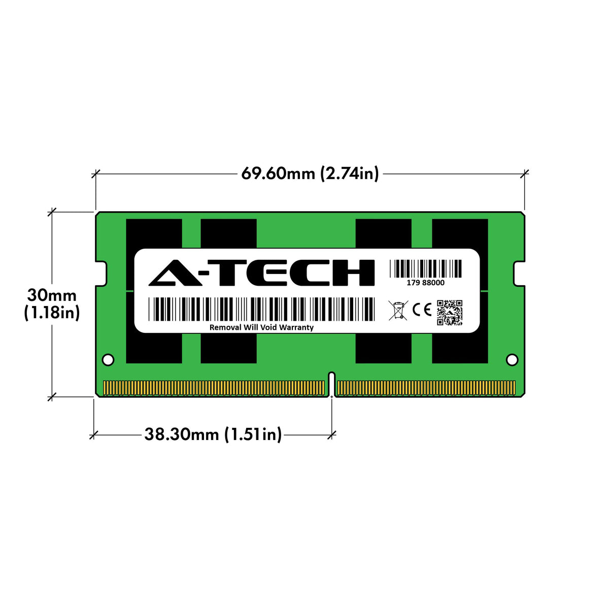 A-Tech 16GB RAM for Lenovo ThinkPad E16 Gen 1 (AMD/Intel) Laptop | DDR4 3200MHz PC4-25600 SODIMM 1.2V 260-Pin Non-ECC SO-DIMM Memory Upgrade