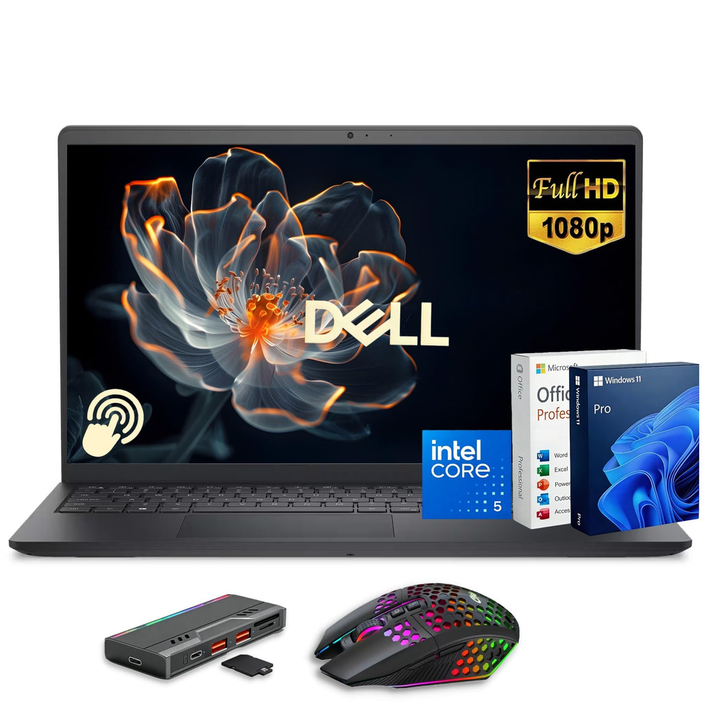 Dell 15.6" FHD Touchscreen Laptop, AMD Ryzen 7 7730U, 32GB RAM, 1TB SSD