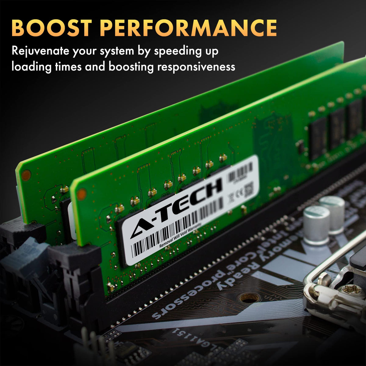 A-Tech 32GB Kit (4x8GB) RAM for Dell OptiPlex XE3, 7070, 7060, 5070, 5060 (Tower/SFF) | DDR4 2666 MHz DIMM PC4-21300 UDIMM Memory Upgrade