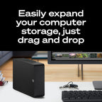 Seagate Expansion 22TB External Hard Drive HDD - USB 3.0, with Rescue Data Recovery Services (STKP22000400)