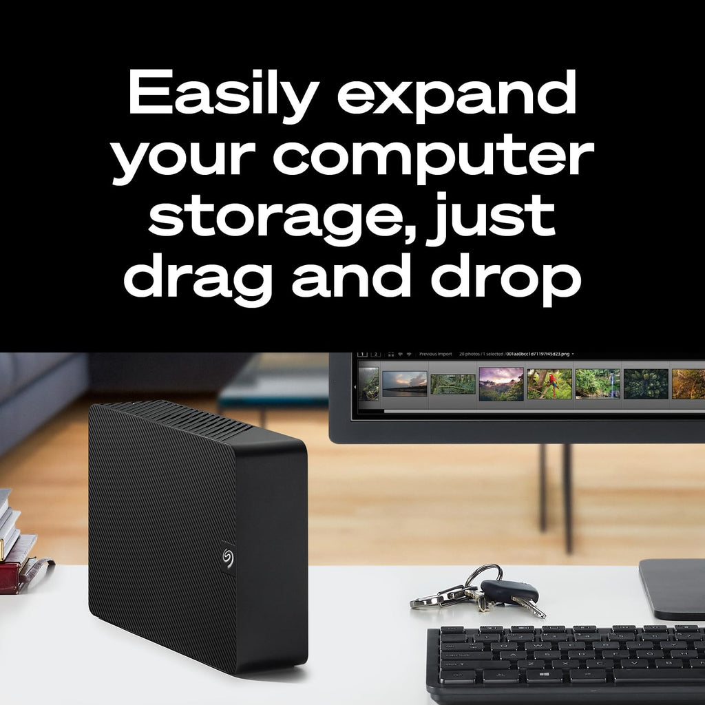 Seagate Expansion Desktop 26TB, Externe Harde Schijf, 3.5", PC & Laptop, USB 3.0, Data Rescue Service (STKP26000400)