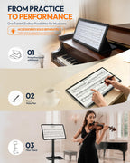 15.6 Inch Android 16 Tablet, FHD IPS Sheet Music Display for Musicians