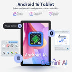 2026 Upgraded Android 16 Tablet, 10 Inch Tablet with Keyboard 128GB + 20GB