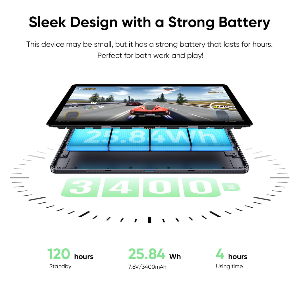 10.1" Touchscreen Tablet PC/Mini Computer with Keyboard & Pen, 12GB RAM 256GB SSD, Core m3 up to 3.4GHz, Win 11 Pro, Office 2024, USB-C, Micro HDMI, BT 5.0, WiFi 5 – Gray