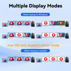 KVM Switch 3 Monitors 3 Computers USB C, KVM Switch for 2 Laptops&1 Desktop