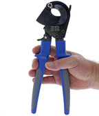IDEAL Electrical 35-056 Ratcheting Cable Cutter 400 MCM, Wire Cutting Tool w/Steel Rounded Blade, Quick Release Handle