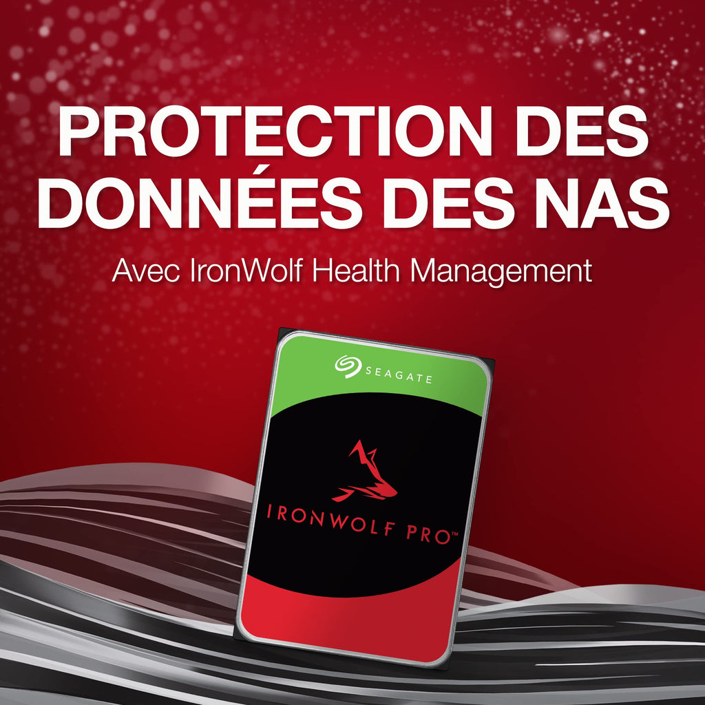 Seagate IronWolf Pro 6TB NAS Internal Hard Drive HDD – CMR 3.5 Inch Sata 6Gb/s 7200 RPM 256MB Cache for Raid Network Attached Storage, Data Recovery Service – Frustration Free Packaging (ST6000NE0023)