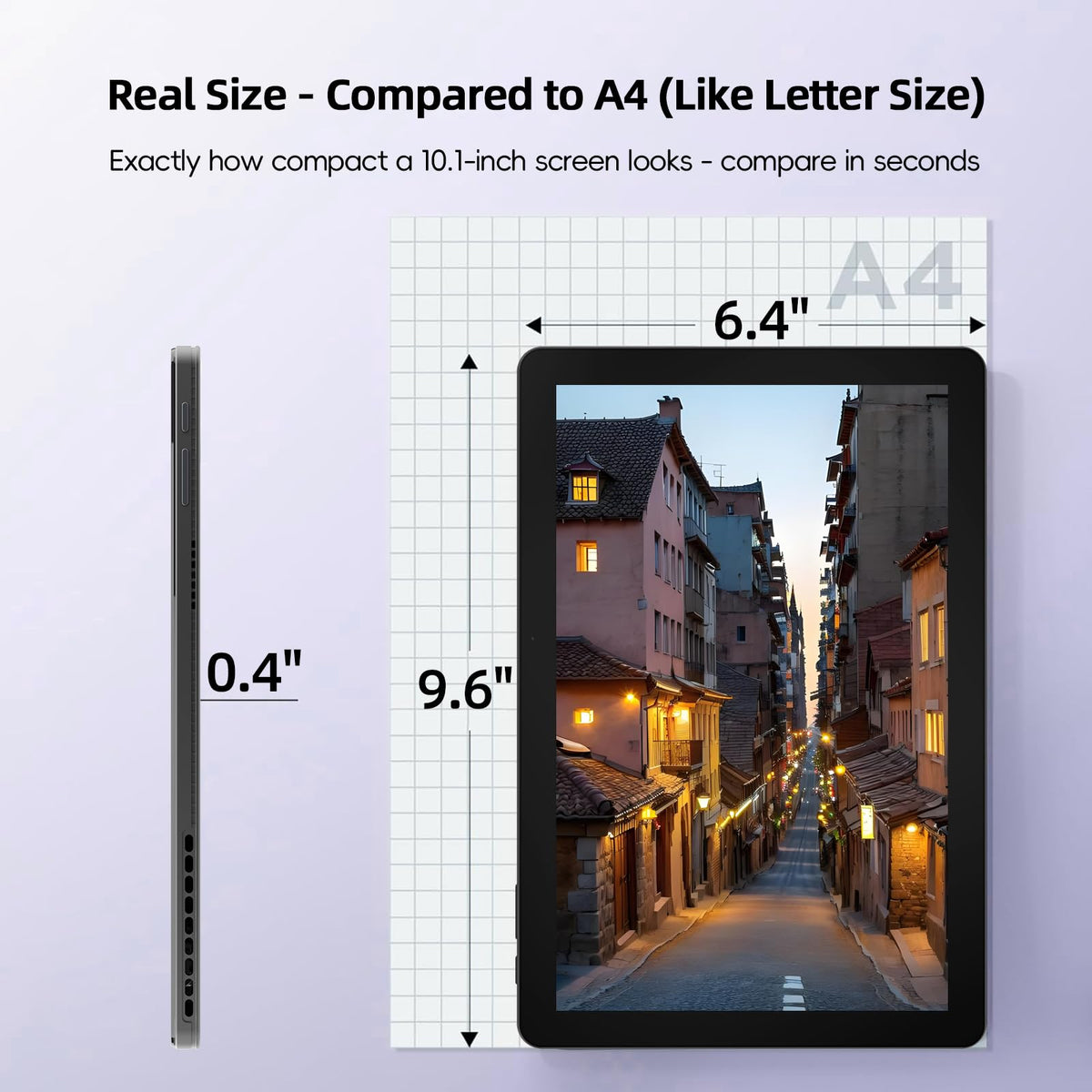 2-in-1 Laptop/Tablet (2026), 10.1" FHD IPS Touchscreen, 1-Year Office 365
