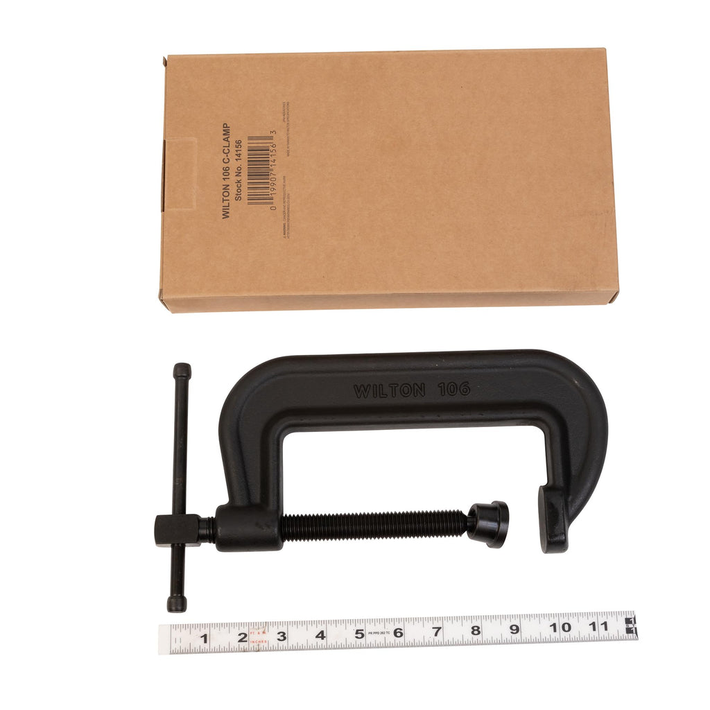 Wilton Brute Force C-Clamp, 5-3/4" Opening, 2-1/2" Throat, 11250 Lbs. Clamping Force (Model 106) (Pack of 2)