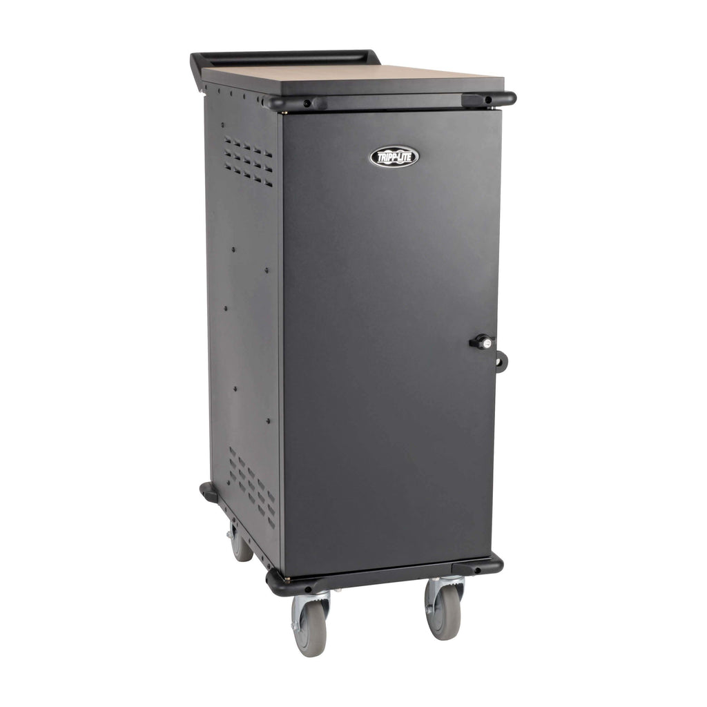 Tripp Lite 48-Port AC Mobile Charging Cart Storage Station for Chromebooks, iPads, Laptops, Tablets, Black (CSC48AC)