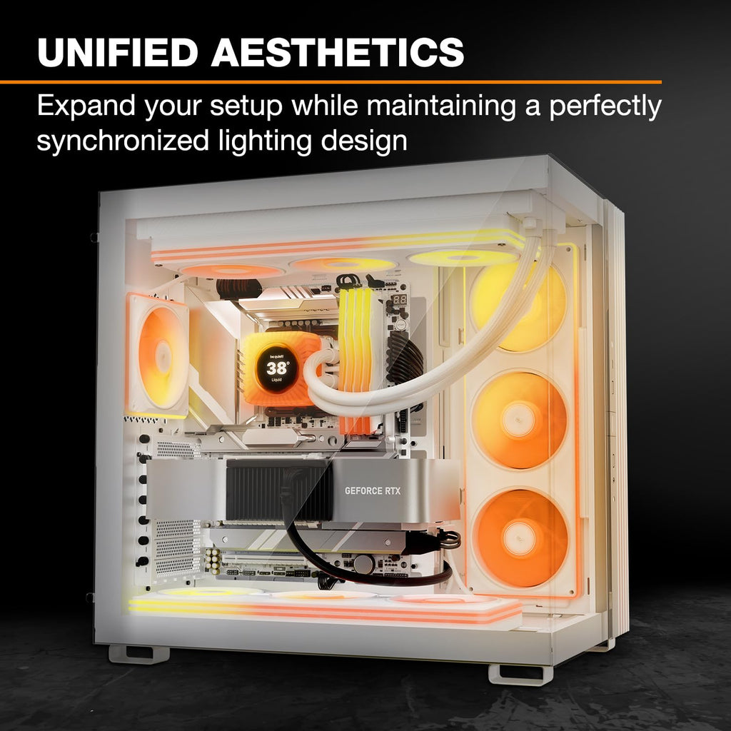 be quiet! Light Wings Pro IO 360mm White Single-Frame Gaming PC Case Fan