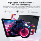 Android 16 Tablet 2026 Latest 10 Inch Tablet Octa-Core Processor AI Gemini 12GB RAM + 64GB ROM + 1TB Expand,7000mAh Battery,5GWiFi,8+13MP Camera 2in1 Tablets with Keyboard,Case,Mouse,Stylus
