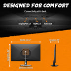 AOC 24 Inch Gaming Monitor FHD 180Hz Fast IPS 0.5ms HDR, 24G51F2