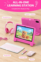 10" Kids Tablet Bundle, Android 16, Keyboard, Mouse, Headphones & Case