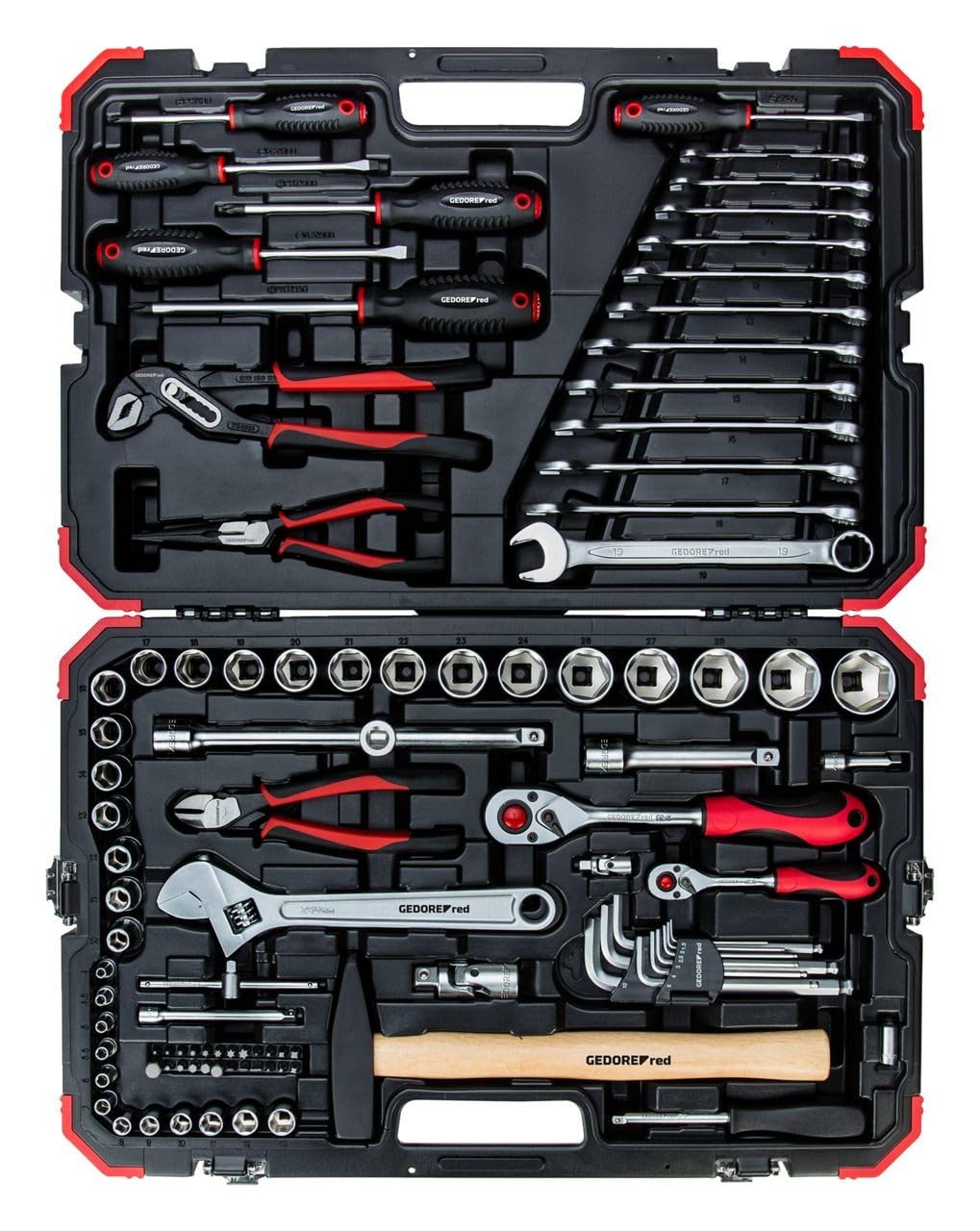 GEDORE RED Socket Set 1/4+1/2 size10-32mm 100pcs R46003100