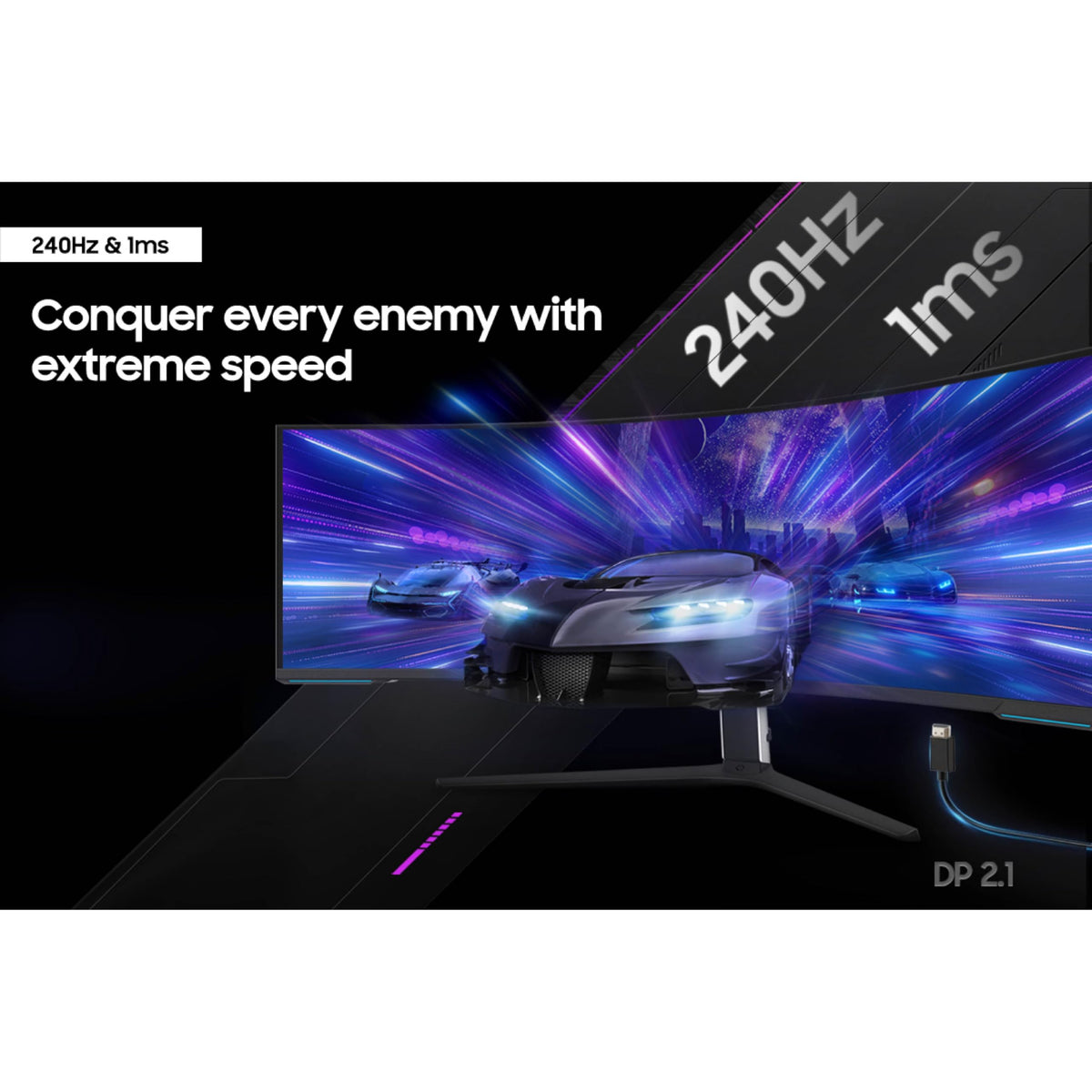 Samsung 57" Odyssey Neo G9 (G95NC) Dual 4K UHD 1000R Curved Gaming Monitor