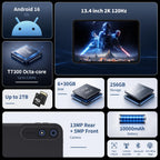 13.4‑inch Android 16 Tablet, 36GB RAM + 256GB ROM (Expand to 2TB)