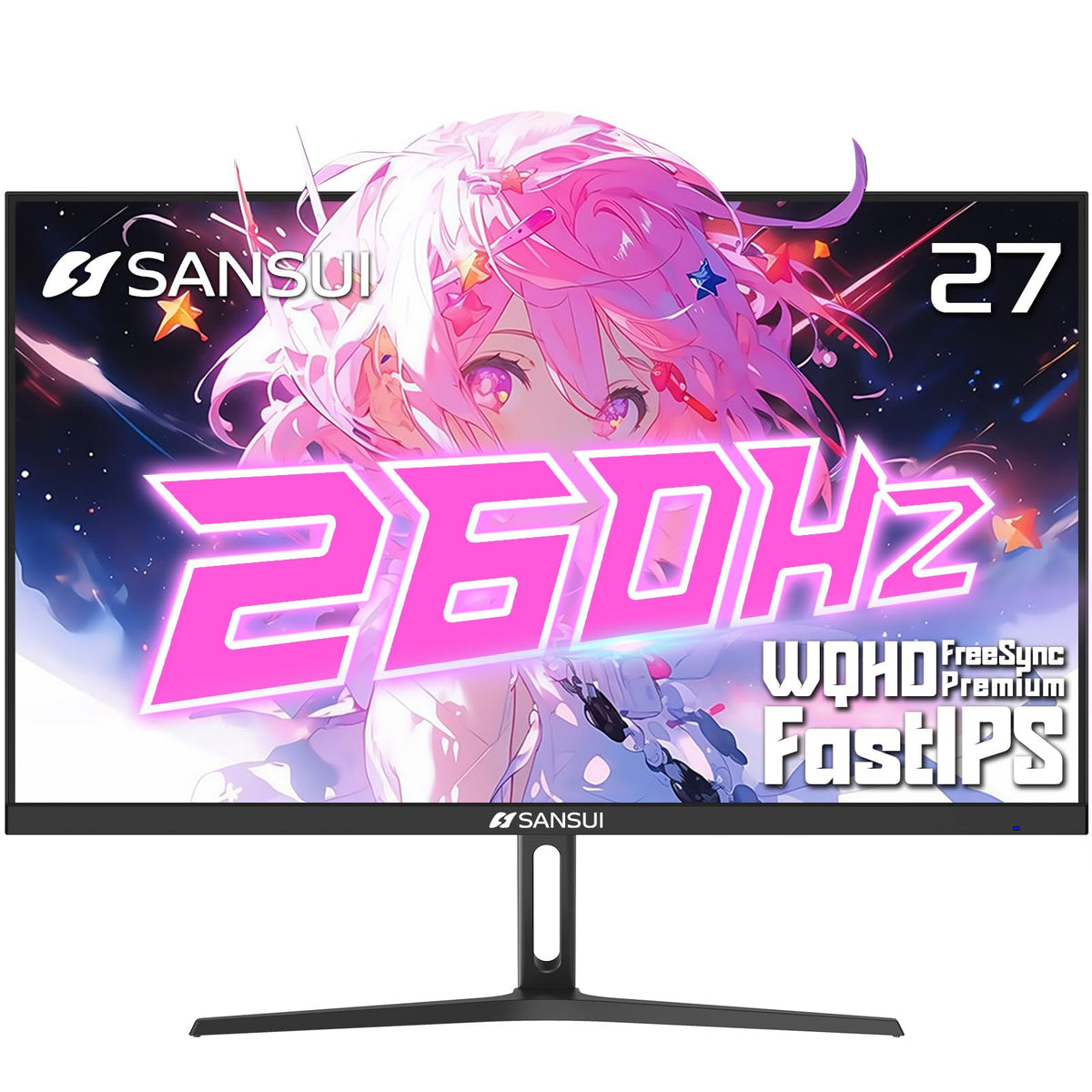 SANSUI Gaming Monitor 27 inch 1440p 200Hz 180Hz Computer Monitor