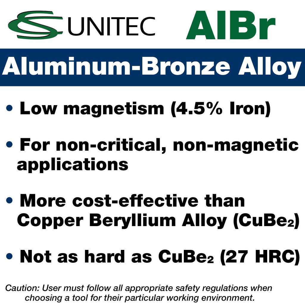 CS Unitec EX611-7A Non-Sparking Aluminum Bronze (Albr) 180Mm(7-3/16In) Long Nose Pliers