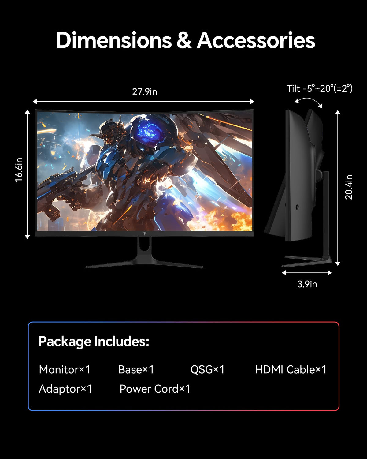 KTC 32 Inch Curved 280Hz Gaming Monitor, 240Hz Computer Monitor FHD, H32C5