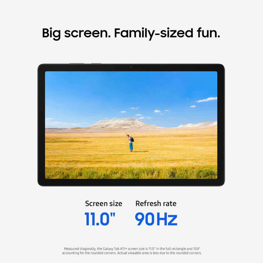 Samsung Galaxy Tab A11+ 6GB RAM, 128GB Storage, Optimized Performance, Long Lasting Battery, Expandable Storage, Large Display, Dolby Atmos Speakers, AI Assist, Slim, Light Renewed (Renewed)