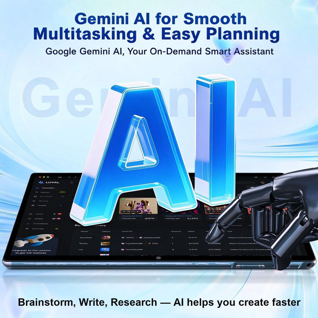 Android 17 Tablet with Keyboard, Octa-Core, Gemini AI+SI, 8000mAh Battery