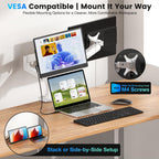 Laptop Screen Extender, 15.6" Fhd Portable Monitor With Dual Stands