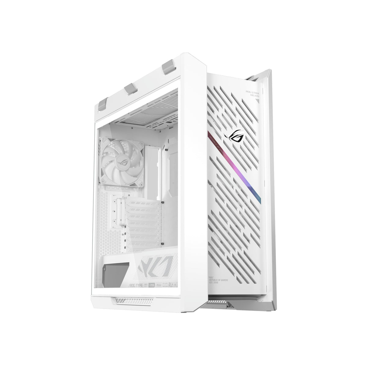 ASUS ROG Strix Helios II EATX Gaming PC case, with Dual Tempered Glass Side Panels, Support for Graphics Cards up to 450mm, Graphics Card Braces, Support up to 420mm radiators, 2 Year Warranty