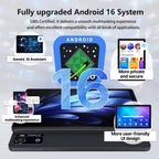 Android 16 Tablet 2026 Latest 10 Inch Tablet Octa-Core Processor AI Gemini 12GB RAM + 64GB ROM + 1TB Expand,7000mAh Battery,5GWiFi,8+13MP Camera 2in1 Tablets with Keyboard,Case,Mouse,Stylus