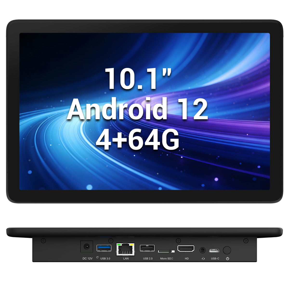 15.6" All-in-One Industrial Panel PC, Android 12 Fanless Tablet RK3399 4GB RAM/64GB ROM, Rugged Embedded Touchscreen Computer 1920 * 1080 IPS，WiFi 5 Bluetooth 4.2 for Automation/Kiosk/Bar/Warehouse
