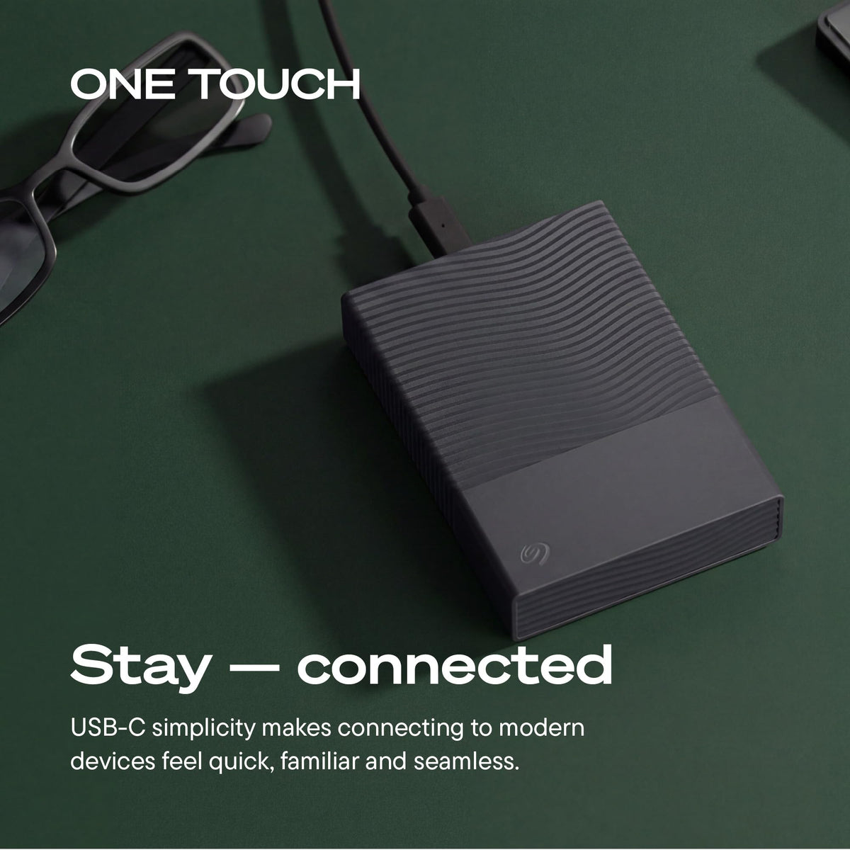 Seagate One Touch 2TB Portable External Hard Drive HDD USB-C