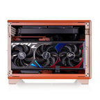Thermaltake TR100 SFF Chassis; mITX Support; 18.9 Liters; PCIe 4.0 Riser Cable Included; 360mm GPU Clearance; 280mm Radiator Support; Removable PCIe Bracket; Gravel Sand; CA-11A-00SGNN-00