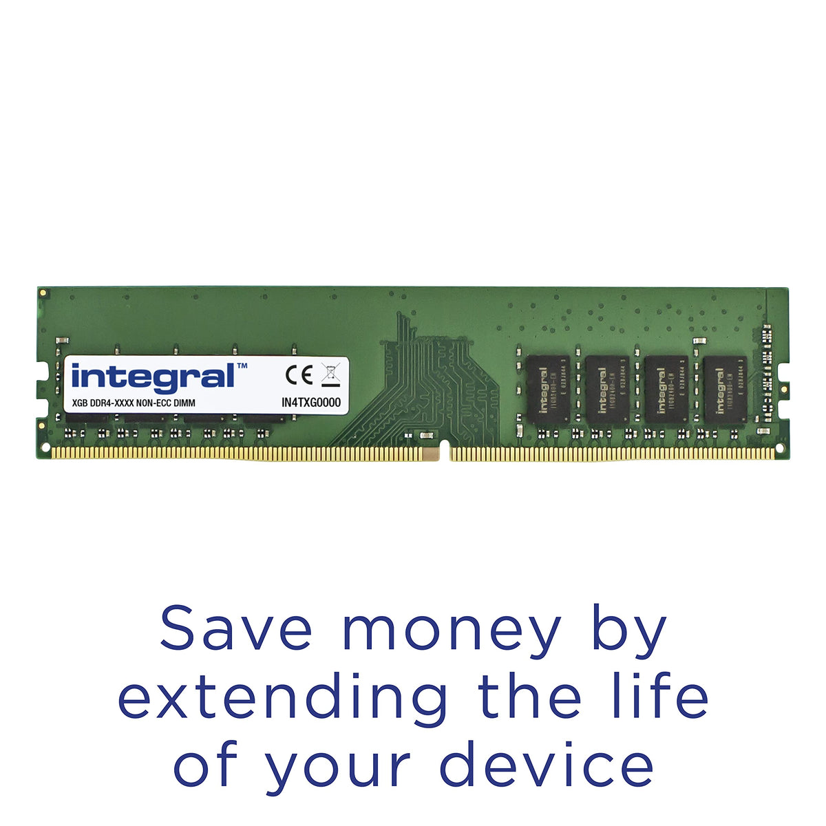 Integral 16GB DDR4 RAM 3200MHz PC4-25600 DIMM Desktop/Computer Memory Module