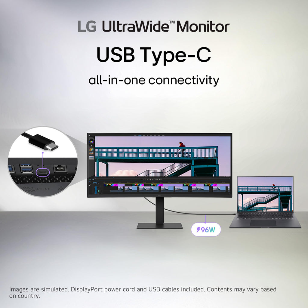 LG 34U650A-B 34-inch UltraWide IPS WQHD 100Hz HDR10 Curved Monitor, Black