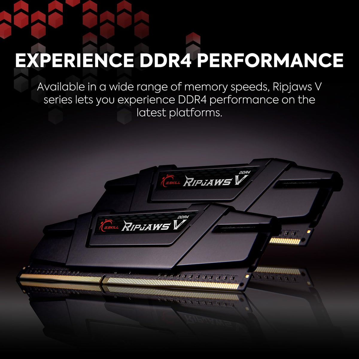 G.SKILL RipjawsV Series DDR4 RAM (XMP) 32GB (2x16GB) Up to 3600MT/s* CL18-22-22-42 1.35V Intel AMD Desktop Computer Memory U-DIMM - White (F4-3600C18D-32GVW)