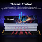 Fikwot FX995 Pro M.2 NVMe SSD 2TB, PCIe 5.0, Up to 14000MB/s Internal Solid State Drive, Fast Heat Dissipation, Best for AI Applications, E-Sports Players, and Rendering Professionals, etc