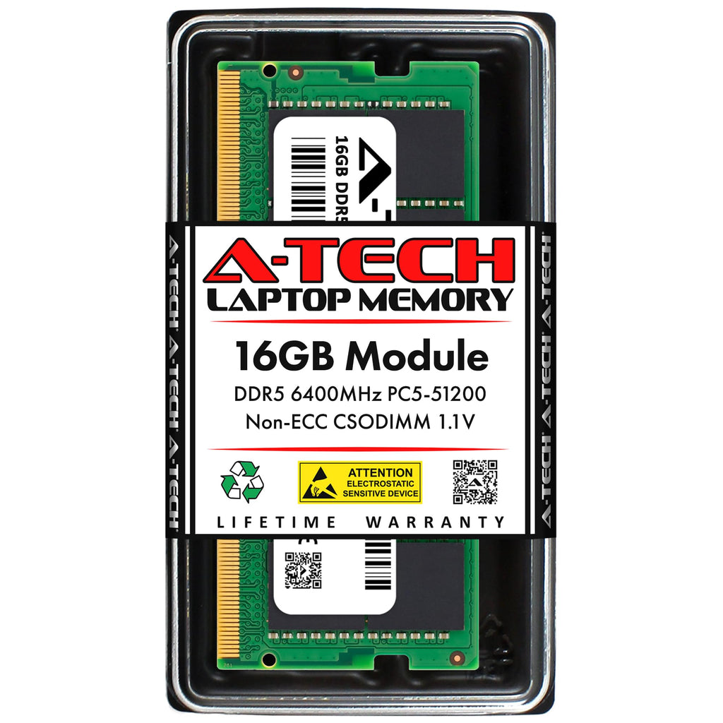 A-Tech 8GB DDR5 6400MHz PC5-51200 (PC5-6400B) CL52 CSODIMM Non-ECC RAM Memory Upgrade Module for Laptop, Notebook Computers